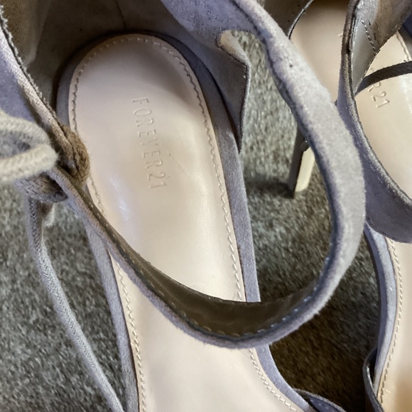 Forever 21 Ankle Wrap Delicate Tie Pointy Toe Heels - Picture 5 of 8